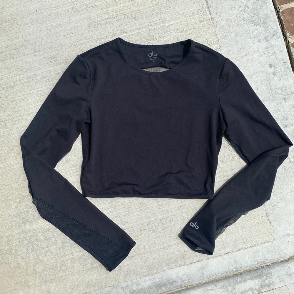 Alo Mesh Crop Top